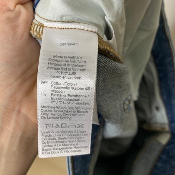 Madewell Size 33T The Tall Curvy '90s Straight Jean Rondell Wash NN803 - Picture 4 of 5